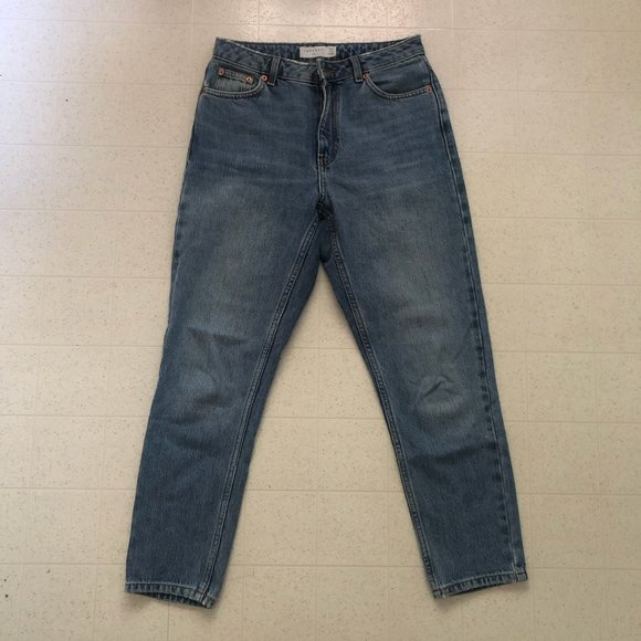 NWOT - Topshop High Waisted Mom Jeans - Size 28 - Picture 1 of 5